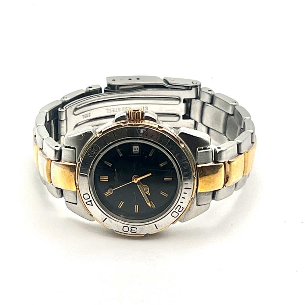 Rare Vintage Sector Womens Watch Two Tone 6" Wrist Date New Battery